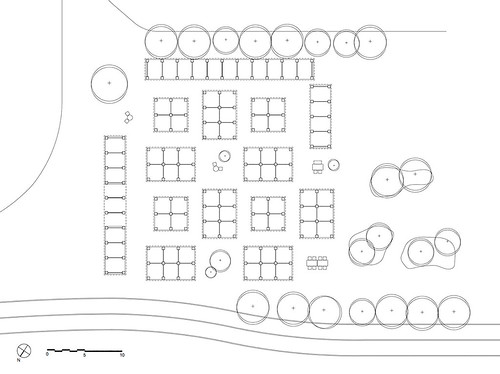 泰國呵叻Dadad Market 文創市集╱Bangkok Tokyo Architecture + OPH - Drawings 01 - Site Plan基地平面圖