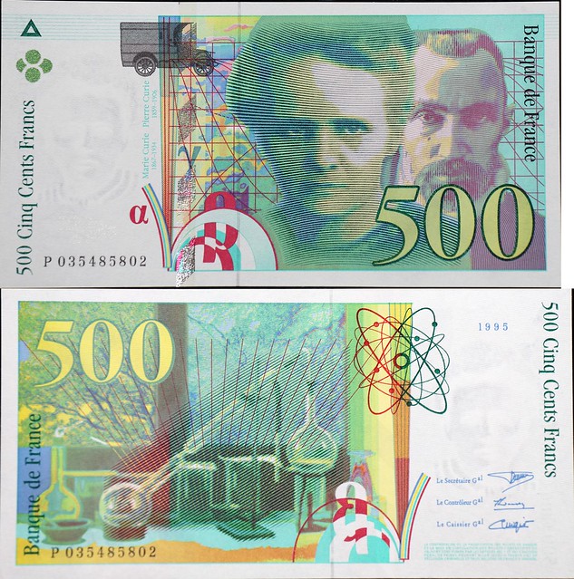 Banque de France - 500 Francs Pierre et Marie Curie 1995