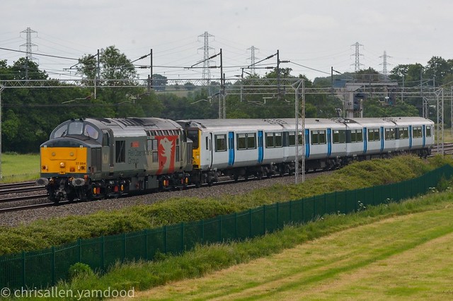 37884 with 317339 Rugeley North Junction 08/06/2020