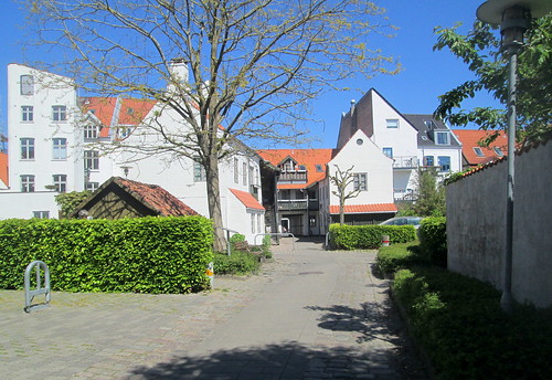 Courtyard, Aalborg buildings, Baltic cruise