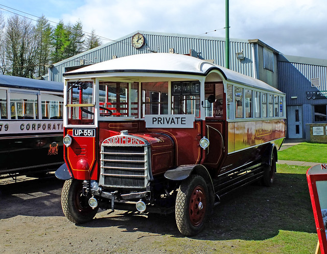 Northern No.338 outside Tram Depot,Beamish. Apr'14