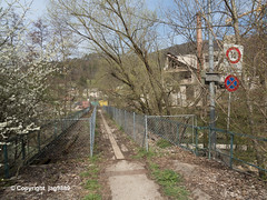 BIR845 Abandoned Railroad Bridge over the Birs River, Zwingen, Canton of Basel-Landschaft, Switzerland