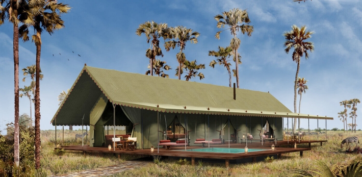 非洲波札那 Jack’s Camp 擁有約百萬英畝的私人野生動物保護區。來源：Jack’s Camp