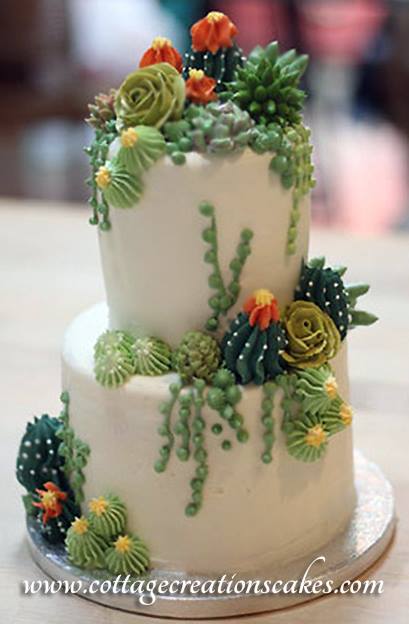Cactus Cake by Cottage Creations Custom Cakes