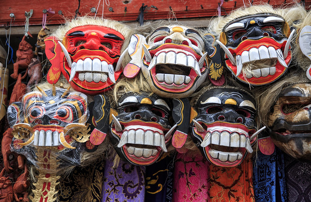 Masks, Candi Kuning Tourist and Fruit Market