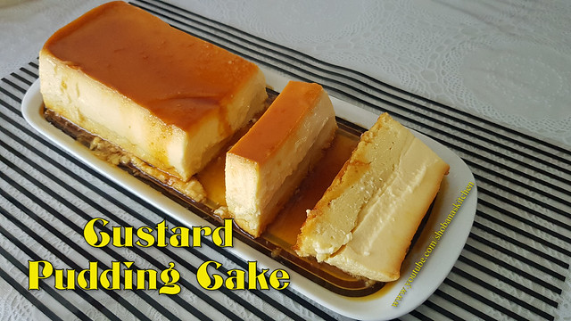 Caramel Custard Pudding Cake / Cream Cheese Custard Pudding Cake / Flan Cake / Shobanas Kitchen