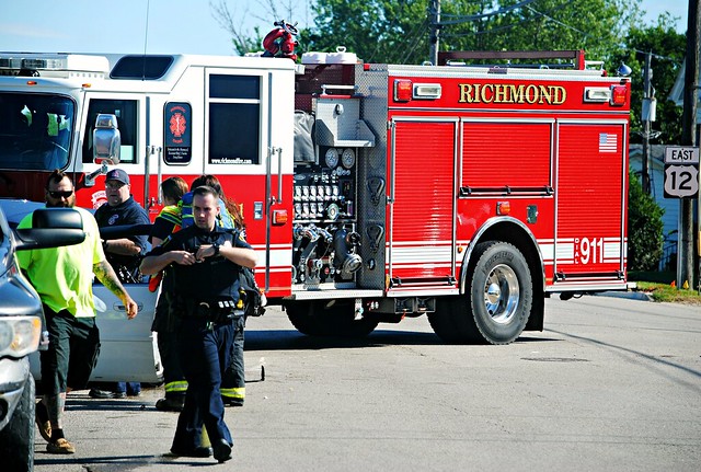 Richmond, Illinois Vehicle accident 6/11/2020. Routes 12 & 173