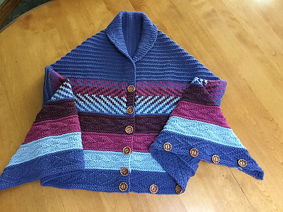 The same shawl (Andrea Mowry’s Everyway Shawl) can be worn many different ways!