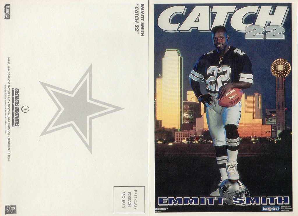 1994 Costaco Bros QB Club Postcard - Smith, Emmitt