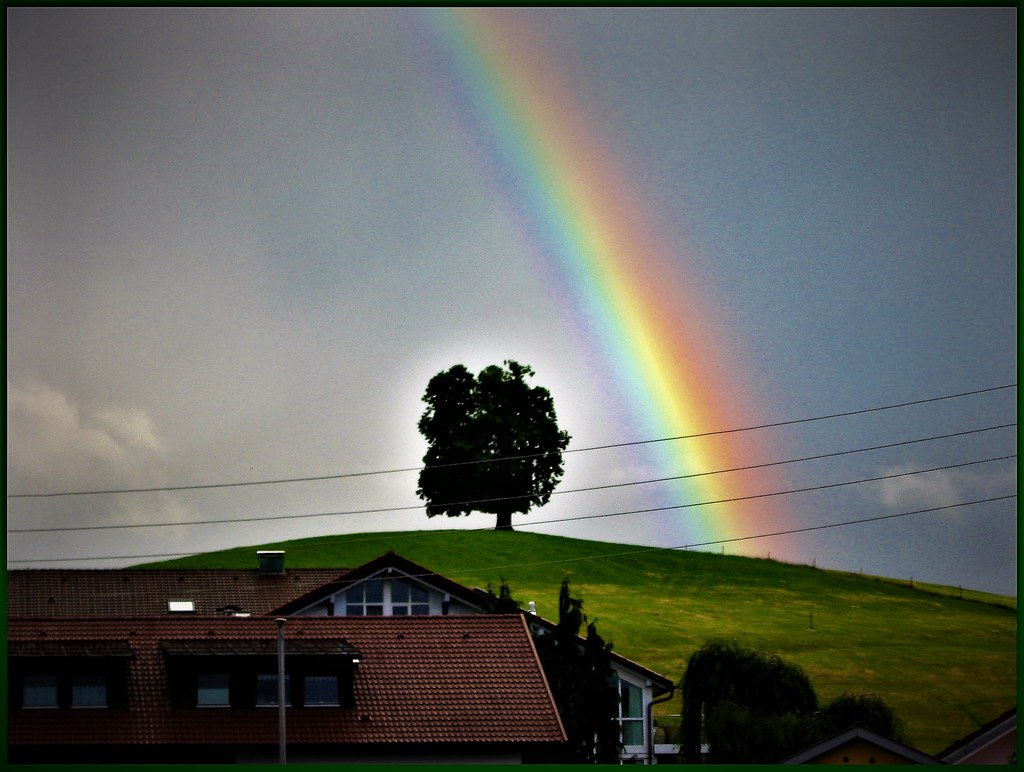 Jeder 🌈 Regenbogen ist ein Lächeln des Himmels, der uns daran erinnert, dass nach trüben Tagen auch wieder die Sonne scheint ! 💚🌞😎