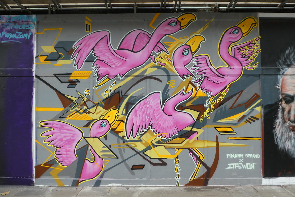 Frankie Strand + Itaewon graffiti, Shoreditch | duncan cumming | Flickr