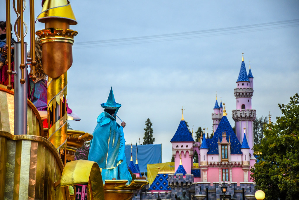 Sleeping Beauty float castle Magic Happens DL