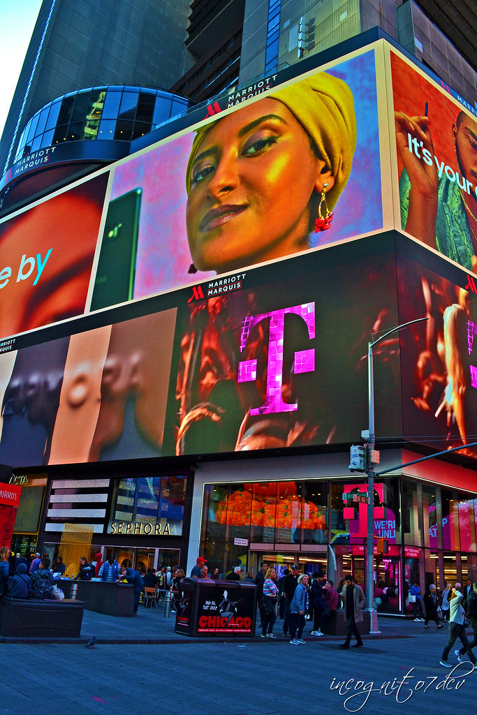 Times Square Billboards & Shops Manhattan New York City NY P00557 DSC_0989