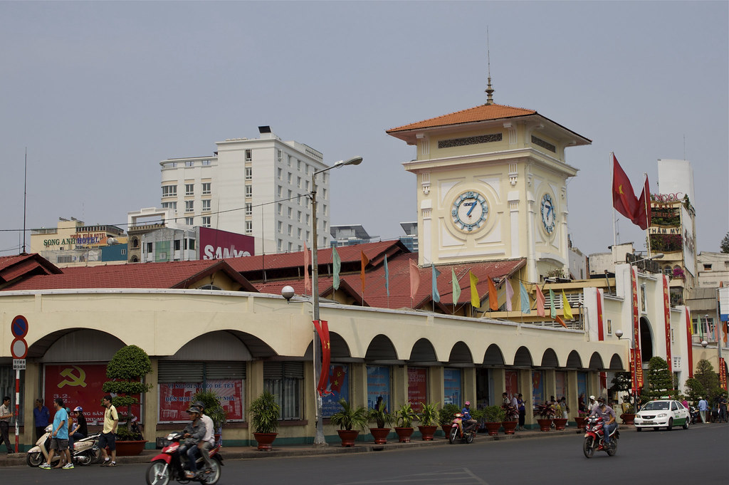 Viêtnam , Saïgon , marché couvert de Ben Thanh