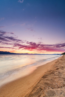 Sunset shoreline @ Lake Tahoe