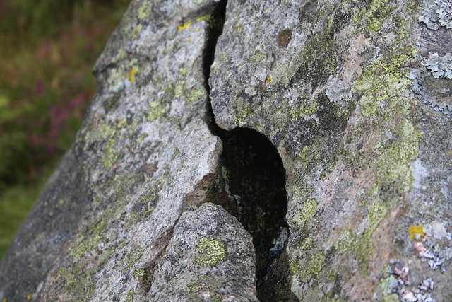 Rock With Diagonal Crack