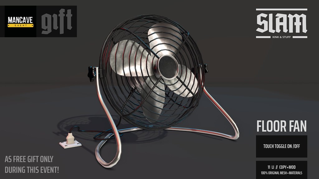 SLAM // floor fan // MAN CAVE GIFT (event limited)