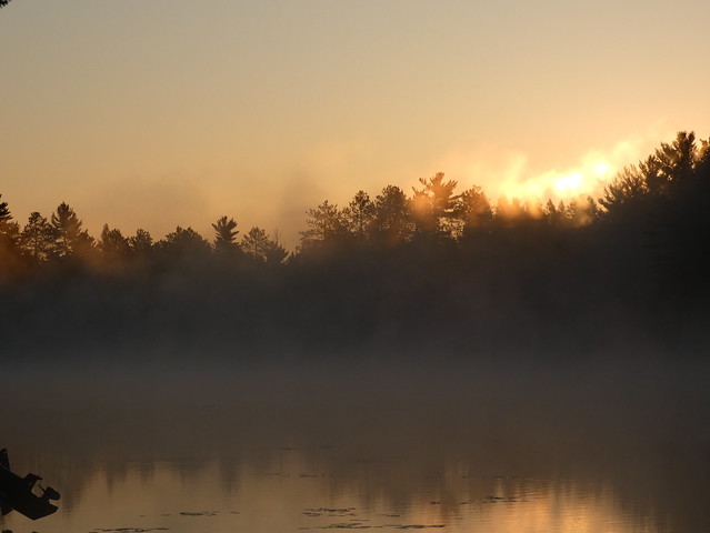 Sunrise and morning mist