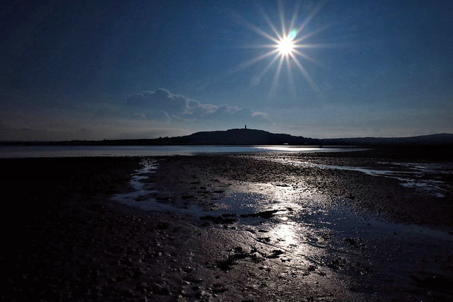 Reflected Sunlight on Mudflats at Ballyreagh, Strangford Lough