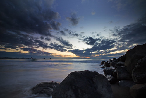 landscape coastal beach sea tasmansea sunset dusk taranaki newplymouth fitzroybeach seawall longexposure