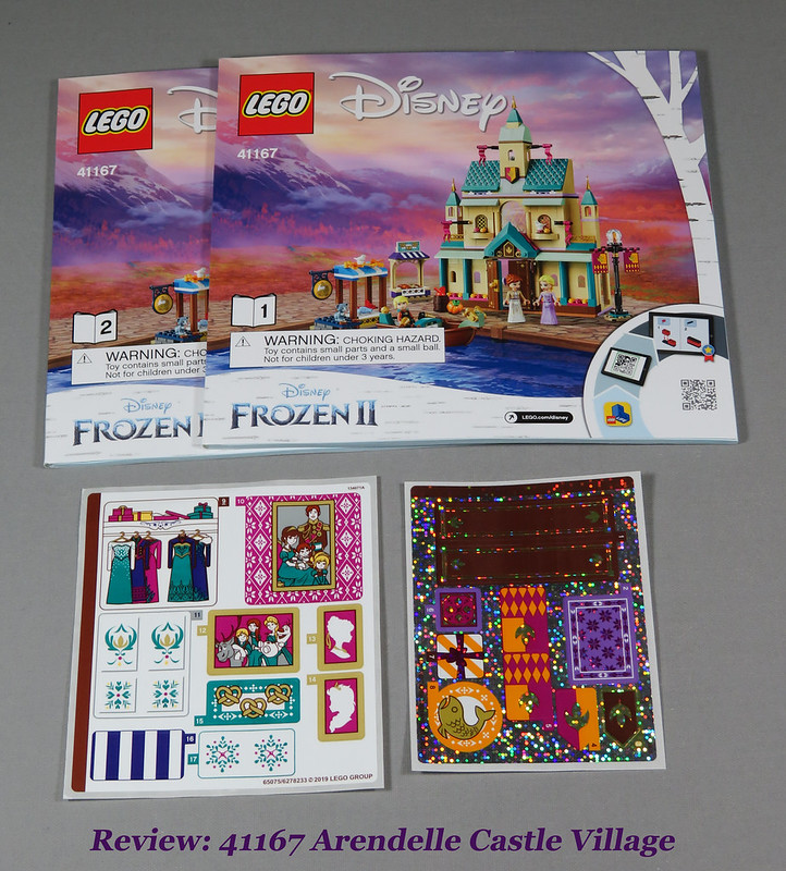 Lego Disney Frozen STICKER SHEET 1 ONLY for set 41167 Arendelle Castle Village 