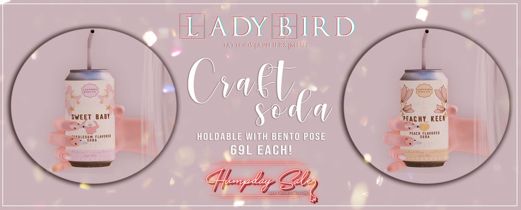 Ladybird.// Craft Soda for Humpday Sale ♥