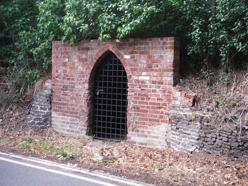 Mysterious Brick Storage Shelter, Tilford House SWC Walk 184 - Bentley to Farnham