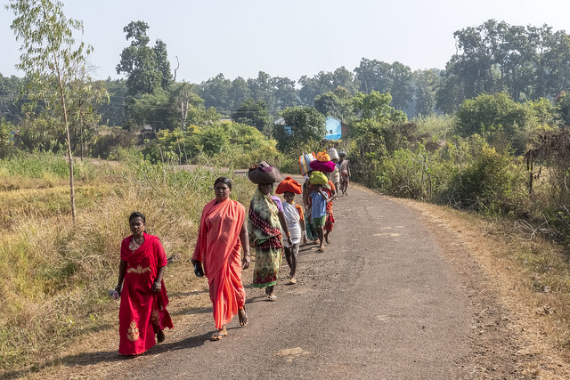 On their way to the market - Maikal hills - Chhattisgarh - India