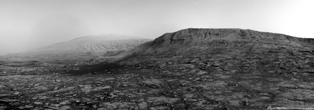 Bloodstone Hill and Mount Sharp - sol 2795