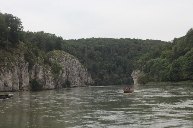 Boat along the Danube River from Kehlheim to Weltenburg Abbey; Germany