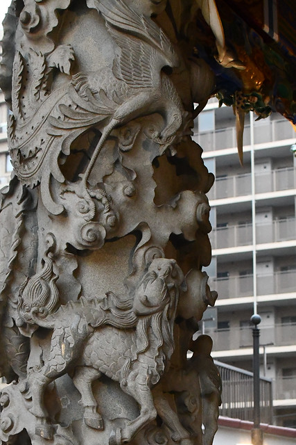 Stone Column, Chinatown, Yokohama, Japan
