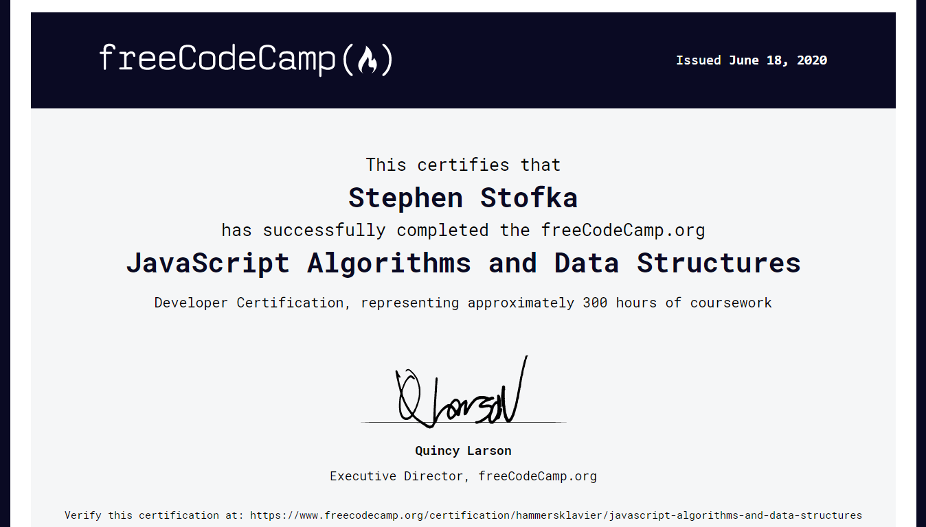 JavaScript Cert