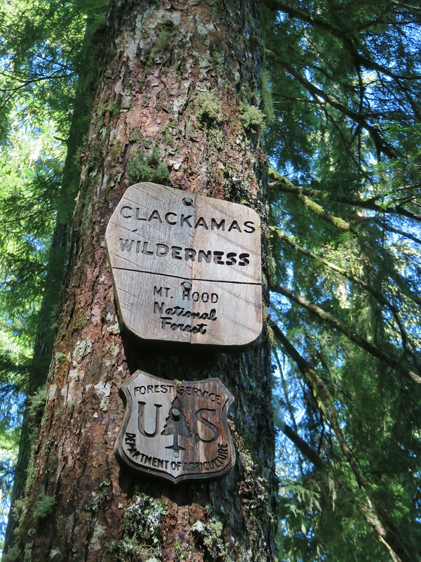 Clackamas Wilderness sign
