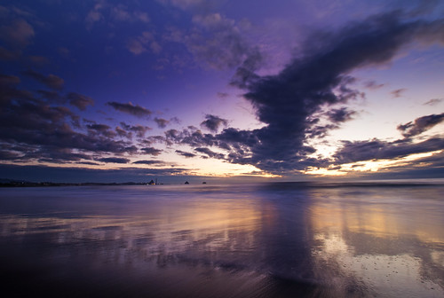 landscape coastal beach sea tasmansea sunset dusk taranaki newplymouth fitzroybeach longexposure