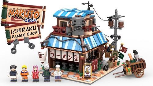 Lego Naruto - Ichiraku Ramen Shop - Full set