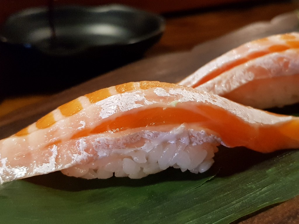 サーモン夏寿司 Salmon Natsu Sushi rm$24 @ 新寿司 Shin Zushi Bar USJ10