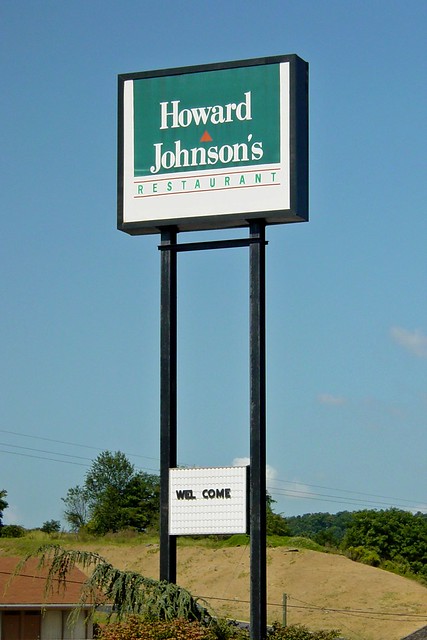 Sign for Howard Johnson's Restaurant