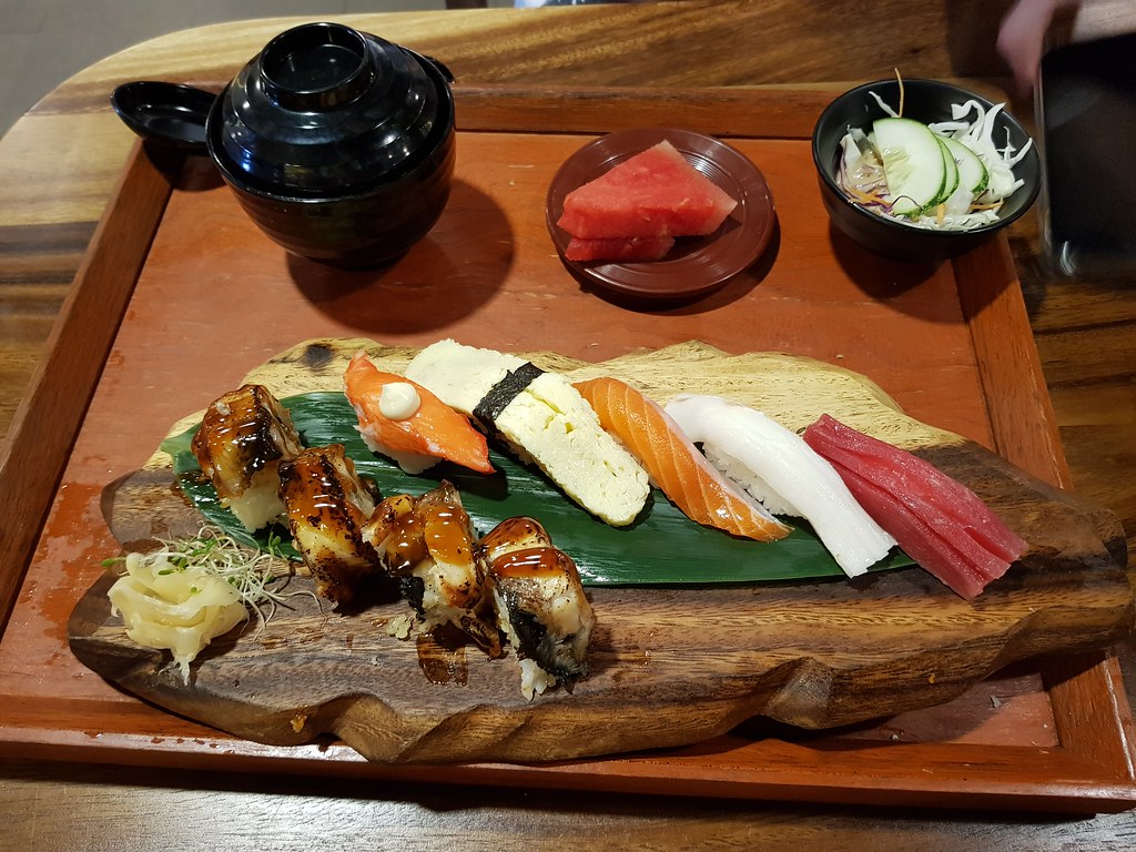 寿司と巻きセット Maki Sushi Zen rm$22 @ 新寿司 Shin Zushi Bar USJ10