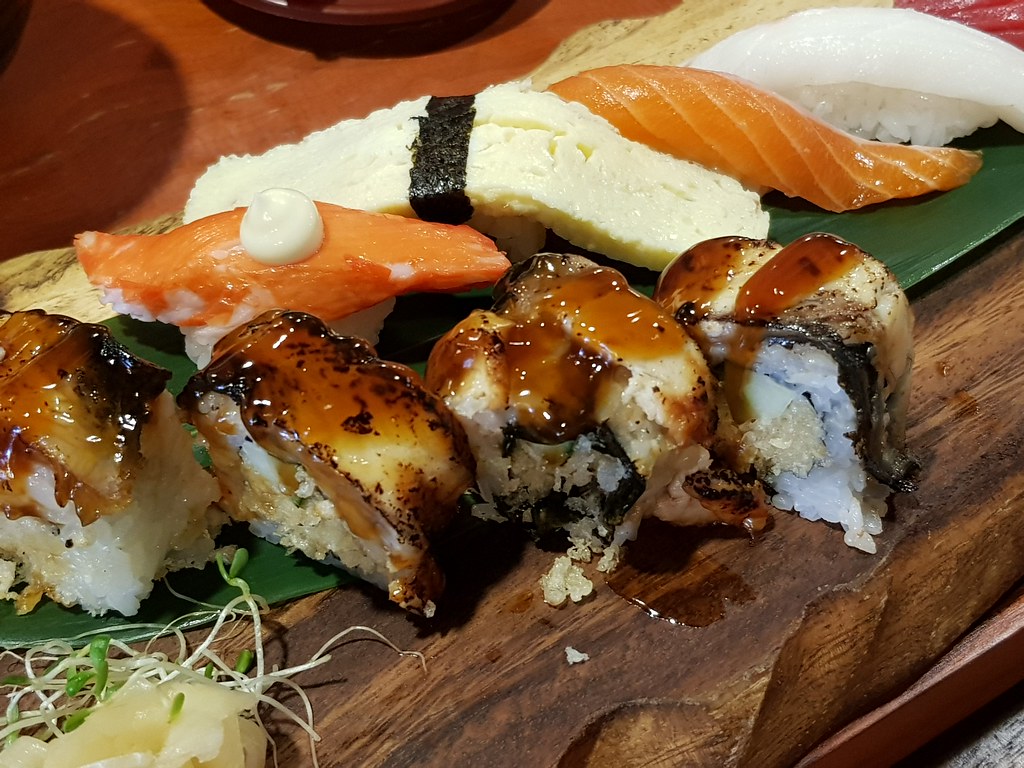 寿司と巻きセット Maki Sushi Zen rm$22 @ 新寿司 Shin Zushi Bar USJ10
