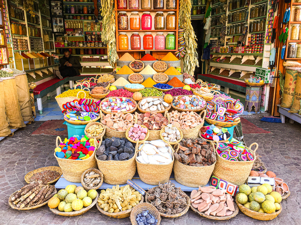 Рынок в Марракеше, Марокко