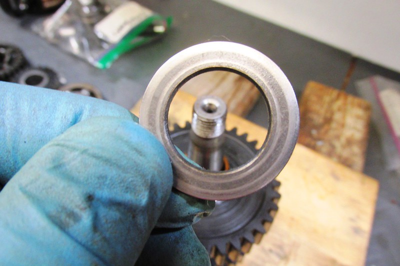 Output Shaft 1st Gear Washer Next To Rear Ball Bearing-Chamfered Side Faces 1st Gear Bushing