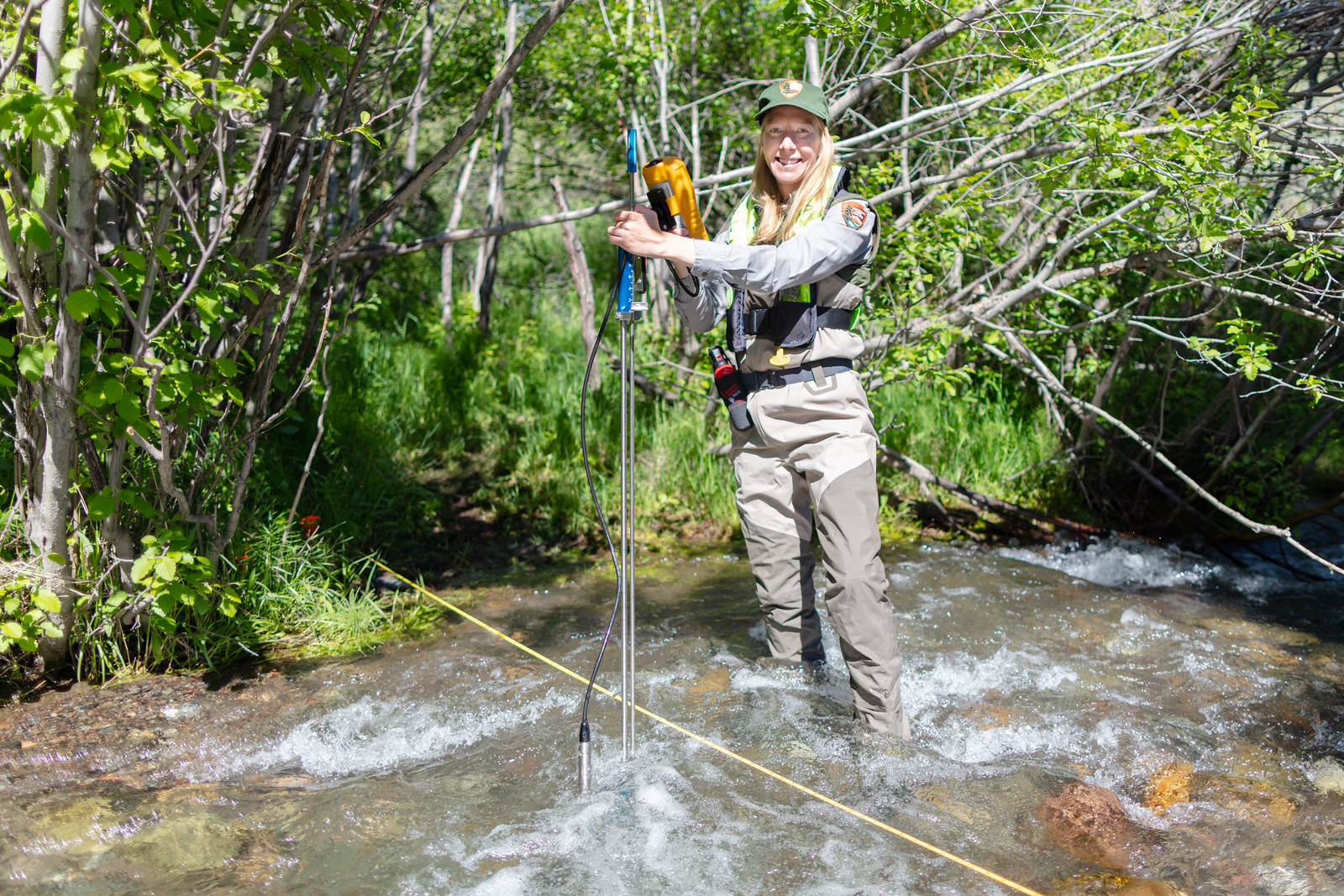 Erin White - Park Hydrologist in the field