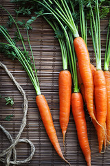 Fresh Leafy Carrots