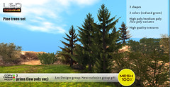 Leo Designs: new exclusive group gift - Pine tree set