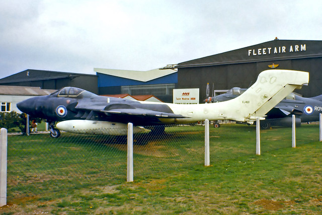 XJ481   De Havilland DH-110 Sea Vixen FAW.1 [10008] (Ex Royal Navy / Fleet Air Arm Museum) RNAS Yeovilton~G 10/09/1974