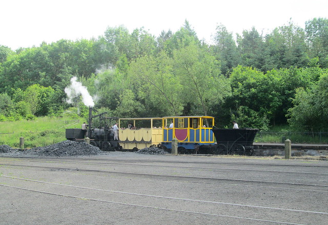 Puffing Billy and train, Beamish, County Durham