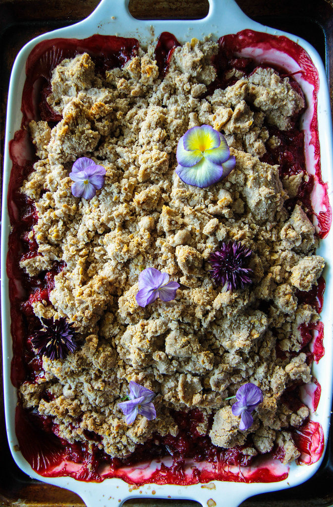 Strawberry Peaach Crumble (Vegan and Gluten-free) from HeatherChristo.com