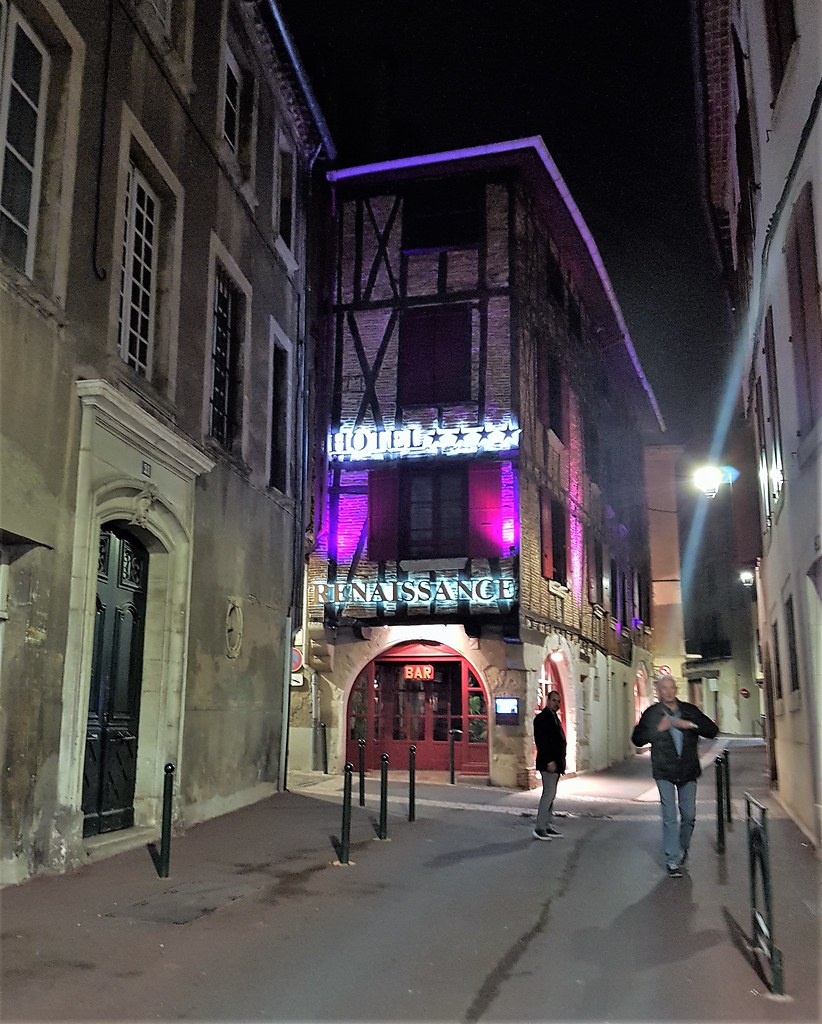 Night view of Hotel Renaissance in Castres, France