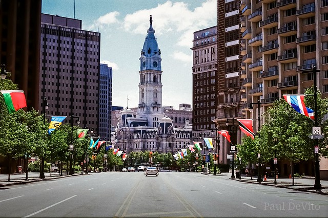 Philadelphia City Hall in analog