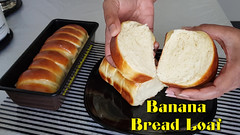 Soft & Fluffy Banana Bread Loaf / வாழைப்பழ பணிஸ் / Srilankan Tea Buns / Shobanas Kitchen